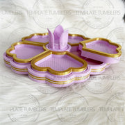 Flower Tray Ice Lavender Gold
