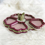 Load image into Gallery viewer, Flower Tray Olive Dark Rose, Bone
