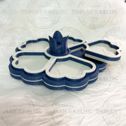 Flower Tray Denim Bone