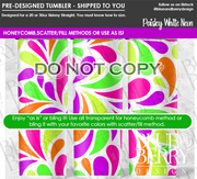 Neon Paisleys Tumbler Shipped