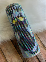 Load image into Gallery viewer, Scaredy Cat Rhinestone Tumbler 20oz
