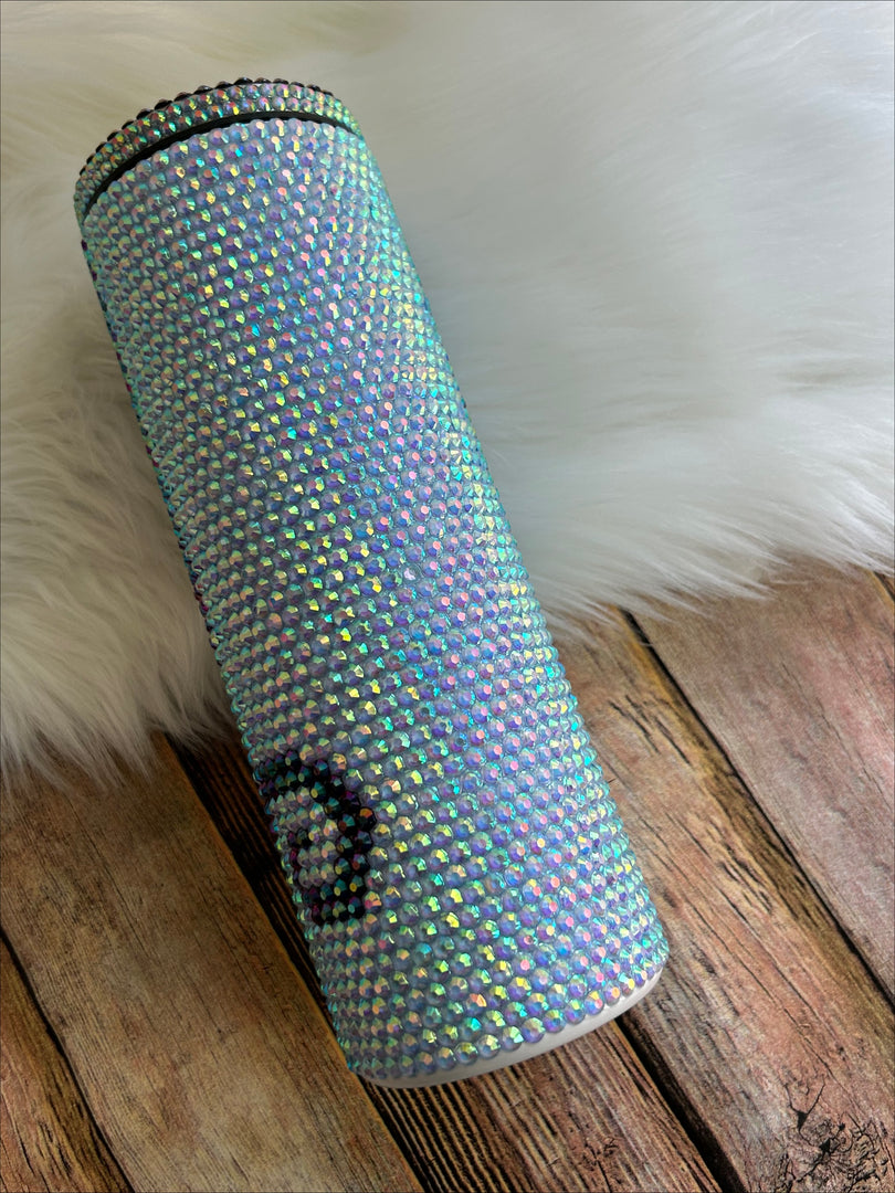 Scaredy Cat Rhinestone Tumbler 20oz