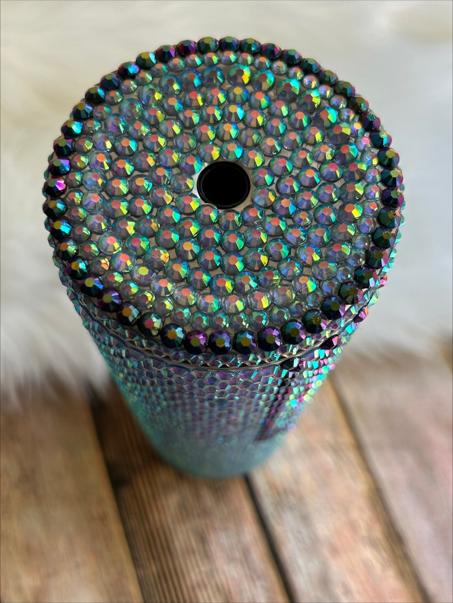 Scaredy Cat Rhinestone Tumbler 20oz