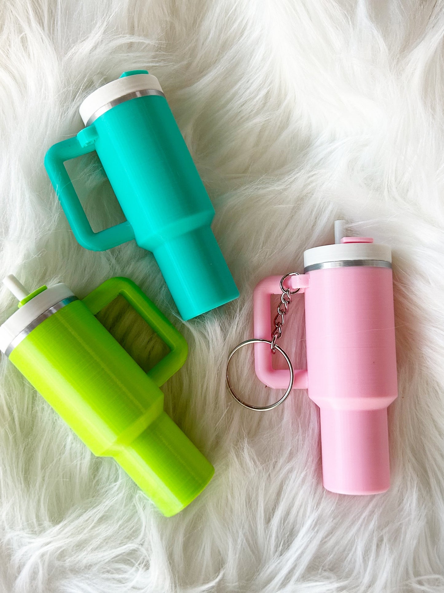 Mini Tumbler Keychain Holds Chapstick!