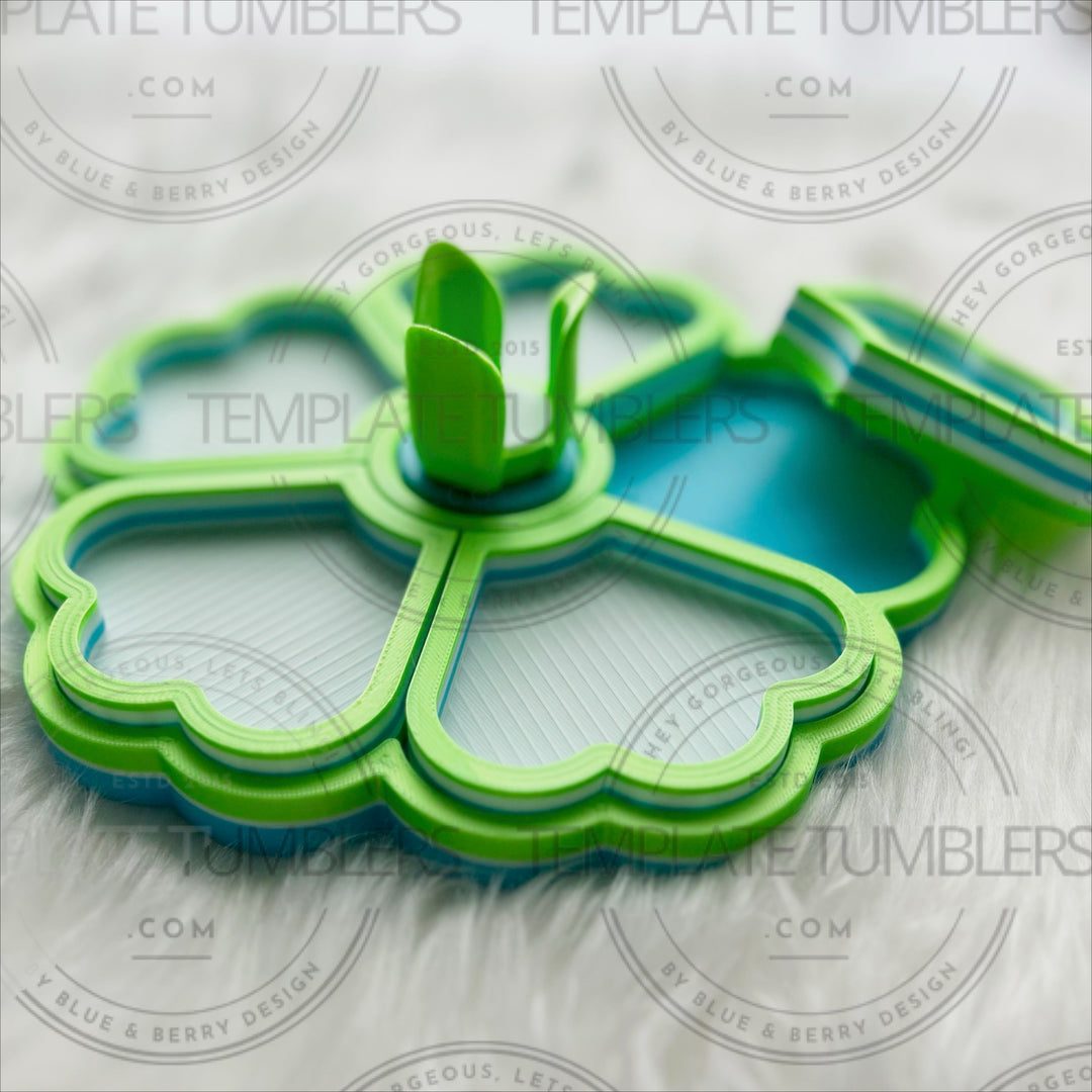 Flower Tray Ocean Blue-Lime-White