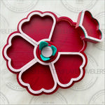 Load image into Gallery viewer, Flower Tray Dark Red-Pink-White
