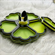 Flower Tray Black-Neon Yellow-Lime-White