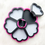 Load image into Gallery viewer, Flower Tray Black-Hot Pink-White
