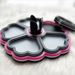 Load image into Gallery viewer, Flower Tray Black-Hot Pink-White
