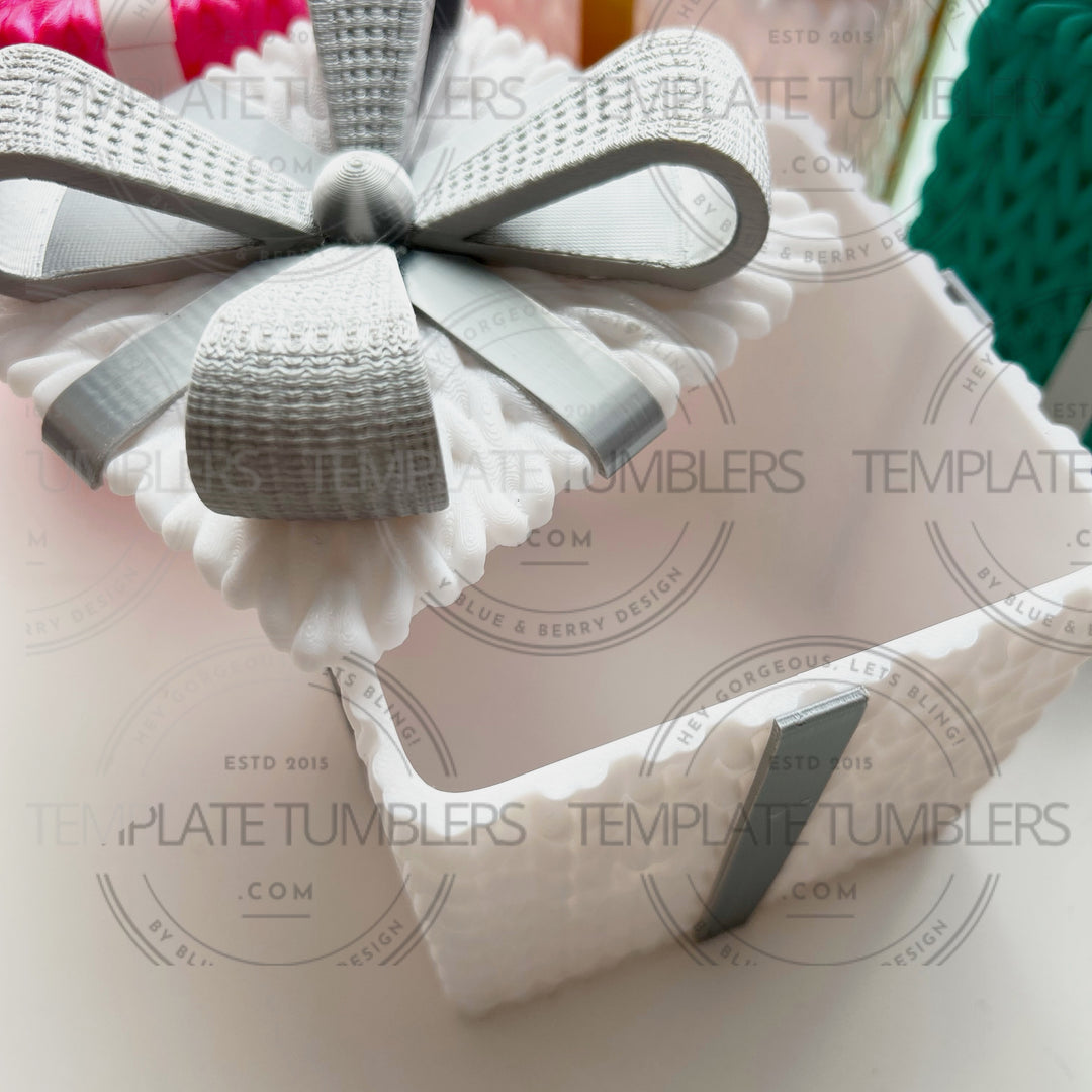 Knitted Box White/Silver