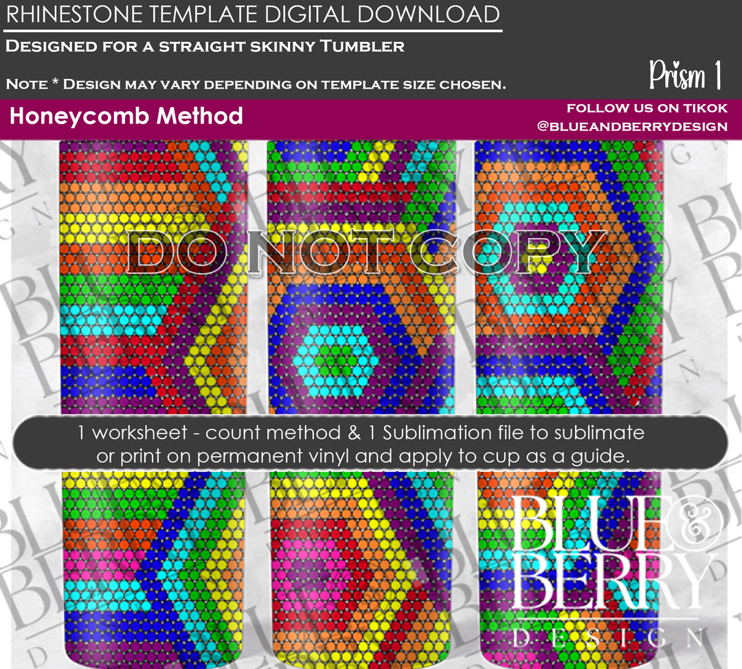 Prism Digital Download Template 2 Colors