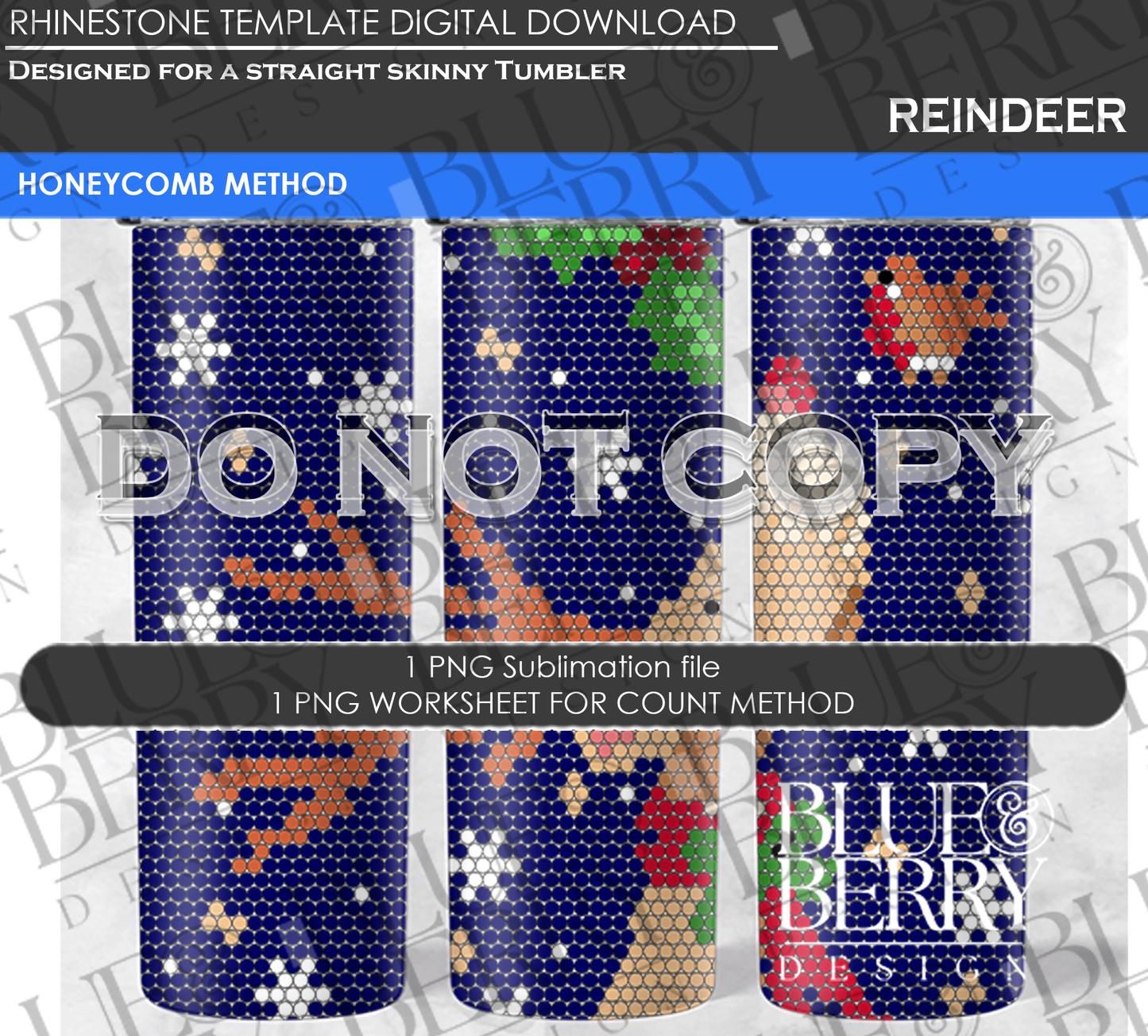 Reindeer Digital Download Template