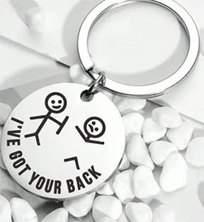 I've Got Your Back Keychain