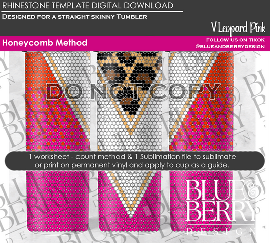 V Leopard Ombre Pink Download Template