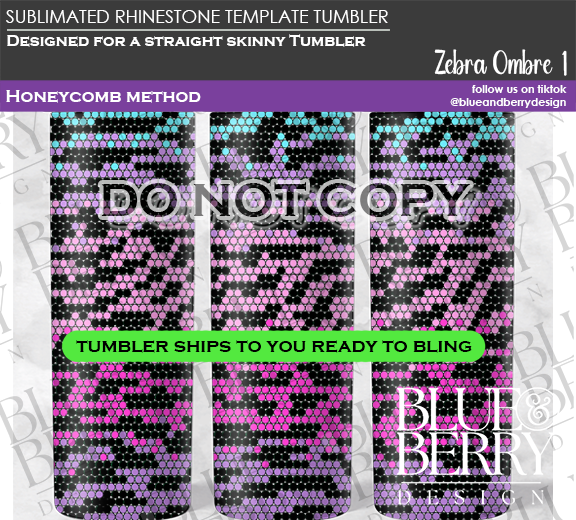 Zebra Ombre Template Tumbler (2 Colors)