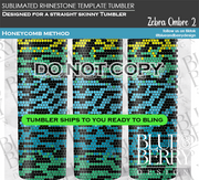 Zebra Ombre Template Tumbler (2 Colors)