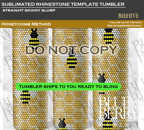 Bee Hive Template Tumbler