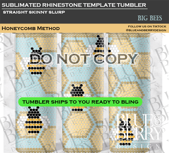 Big Bees Template Tumbler