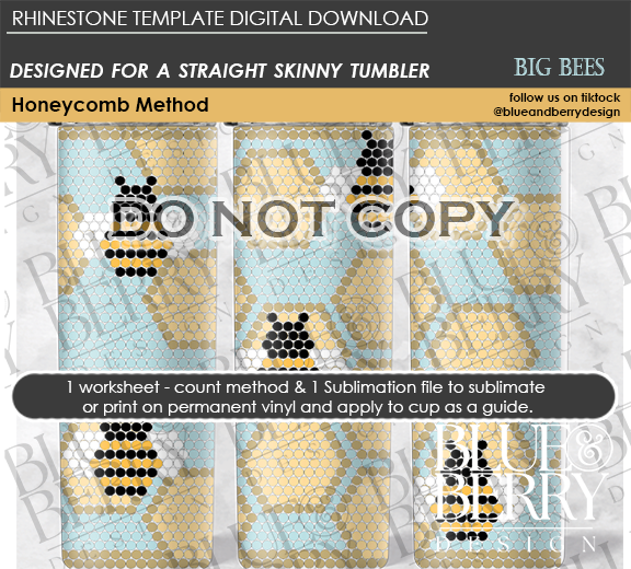 Big Bees - Digital Download Template