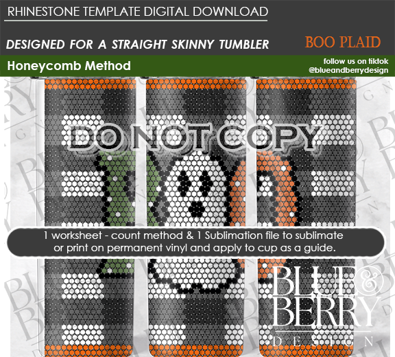 Boo Plaid Digital Download Template