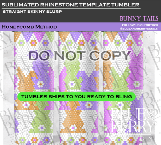 Bunny Tails Template Tumbler