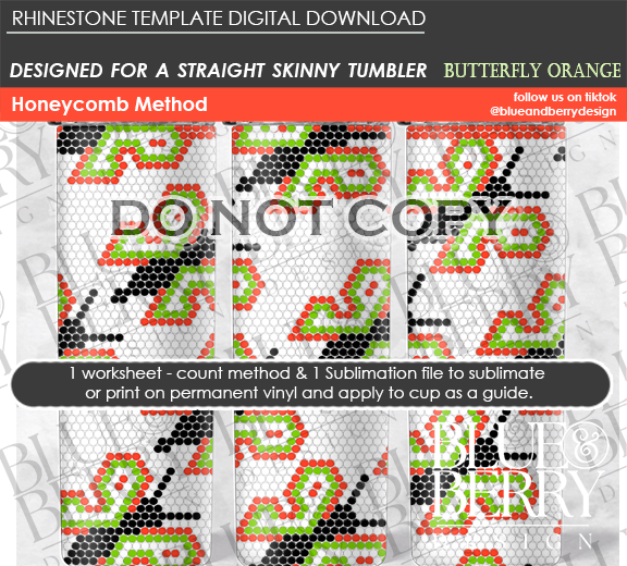 Butterfly (4 color options) - Digital Download Template