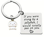 Load image into Gallery viewer, Jellyfish Square Keychain
