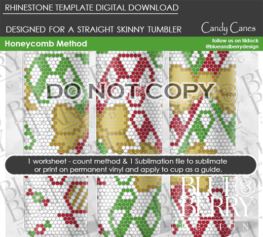 Candy Canes Digital Download Template