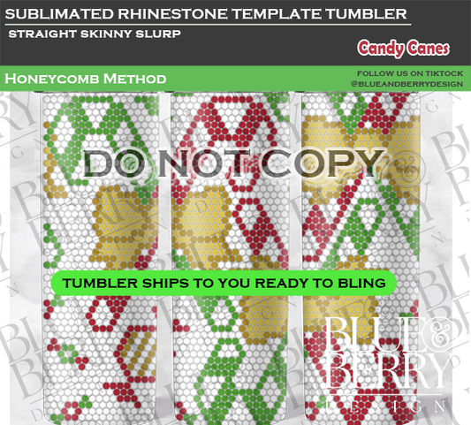 Candy Canes Template Tumbler