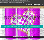 Load image into Gallery viewer, Checker Heart 6 Digital - NO Grid
