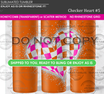 Load image into Gallery viewer, Checker Heart 11 Tumbler *no grid
