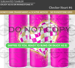 Load image into Gallery viewer, Checker Heart 11 Tumbler *no grid
