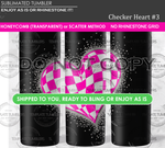 Load image into Gallery viewer, Checker Heart 11 Tumbler *no grid
