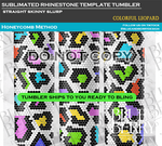 Load image into Gallery viewer, Leopard Colorful Template Tumbler
