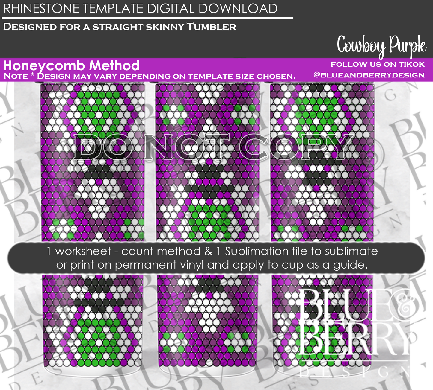 Cowboy Purple Download Template