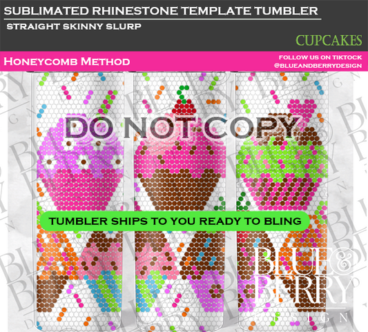 Cupcakes Template Tumbler