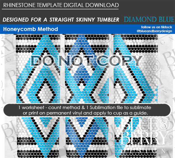 Diamond (4 color choices) - Digital Download Template