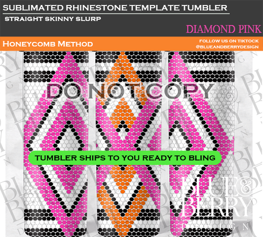 Diamonds (4 Options) Template Tumbler