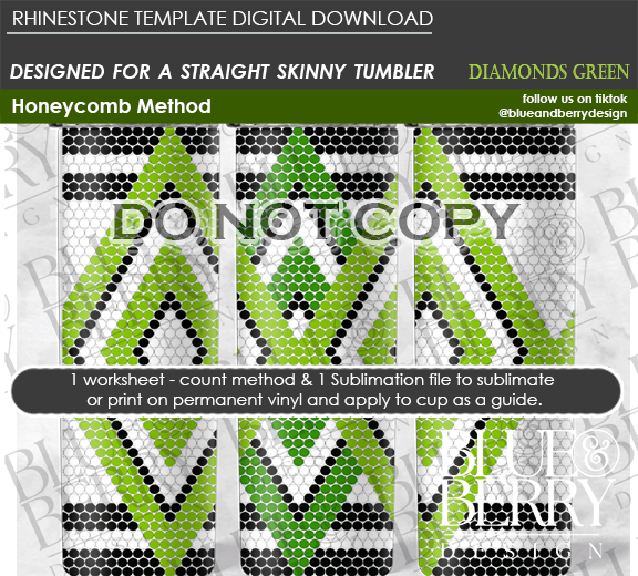 Diamond (4 color choices) - Digital Download Template