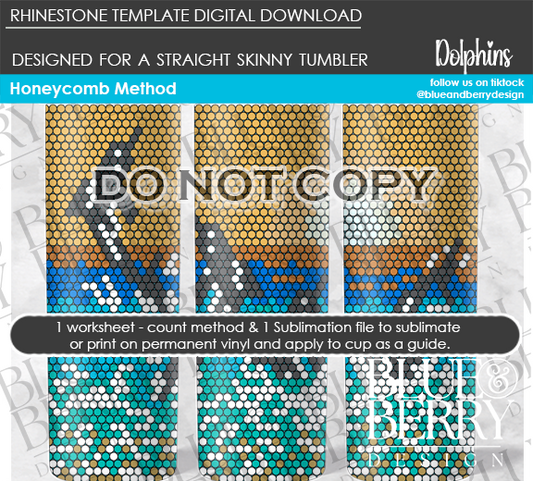 Dolphins Digital Download Template