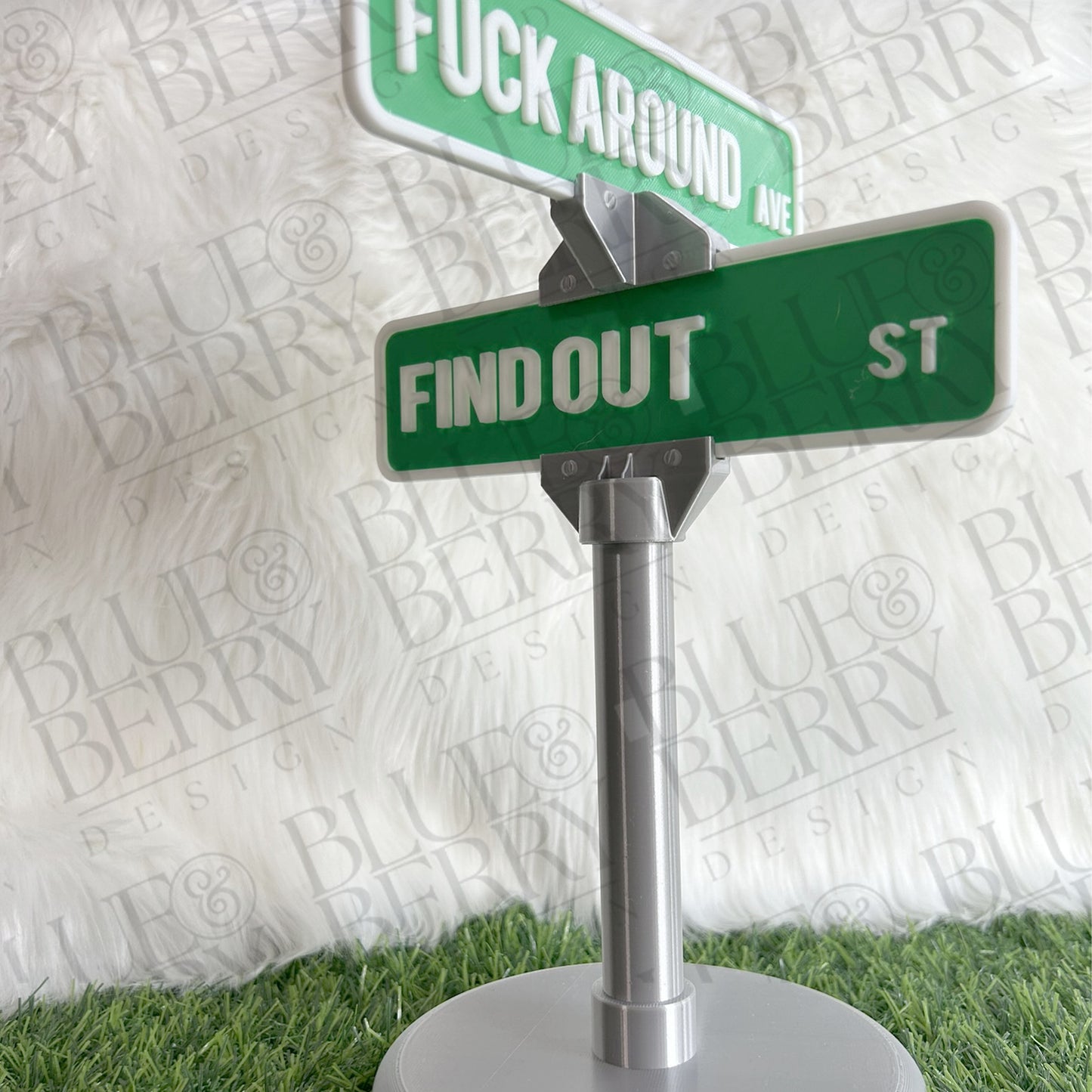 F**k Around Find Out Tabletop Funny Street Sign