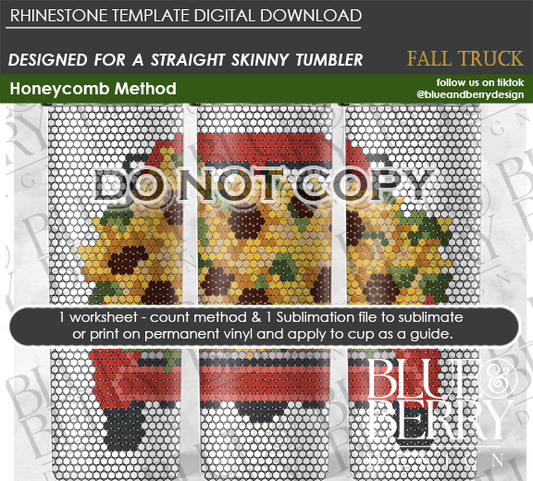 Fall Truck Digital Download Template