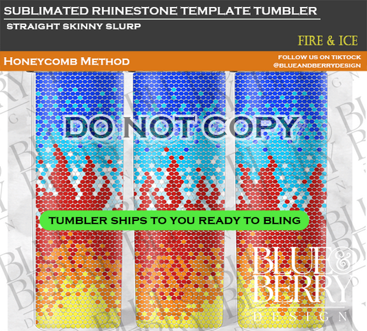 Fire and Ice Template Tumbler