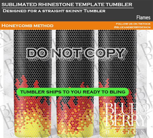 Flaming Hot Template Tumbler