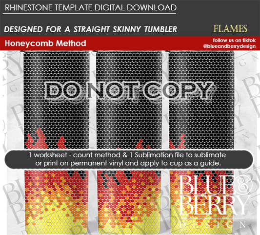 Flames - Digital Download Template