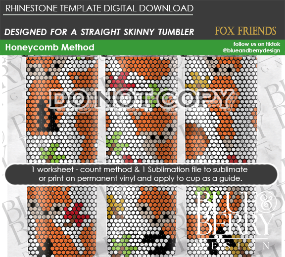 Fox Friends - Digital Download Template