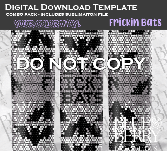 Frickin Bats Digital Download Template