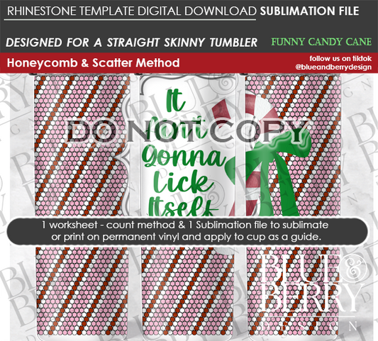 Funny Candy Cane Digital Download Sublimation File