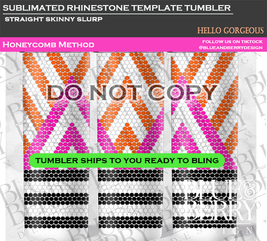 Hello Gorgeous Template Tumbler