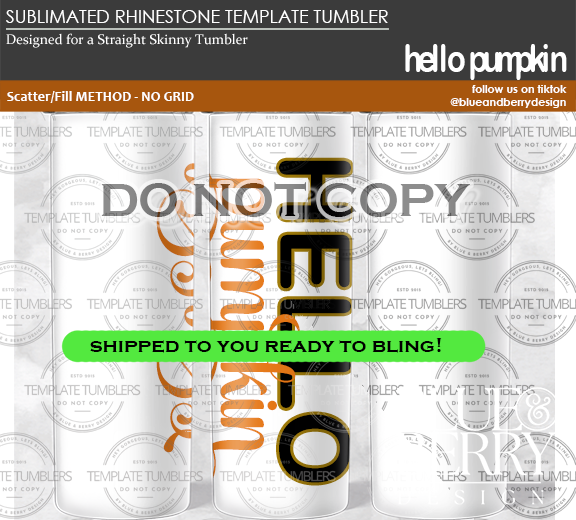 Hello Pumpkin Template Tumbler